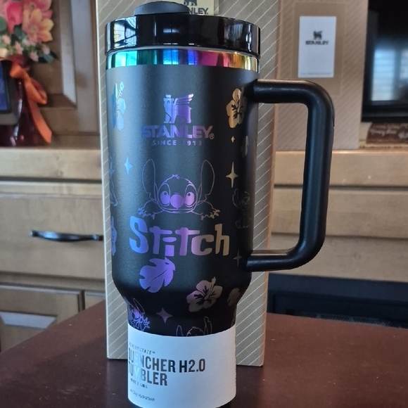 Stanley Other - Stanley Black Tumbler with Stitch and Handle